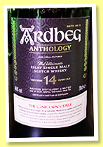 Ardbeg 14 yo ‘Anthology The Unicorn’s Tale’ (46%, OB, refill bourbon and Madeira, 2024)