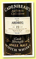 Ardbeg 19 yo 1975/1995 (47.3%, Cadenhead, Authentic Collection) Ardbeg 19 yo 1975/1995 (47.3%, Cadenhead, Authentic Collection)