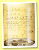 Ardnamurchan AD/CK.371-30/07/15 (59.2%, OB, bourbon barrel, 2020, 5cl) Ardnamurchan AD/CK.371-30/07/15 (59.2%, OB, bourbon barrel, 2020, 5cl)