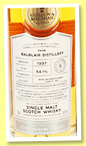 Balblair 26 yo 1997/2023 (54.1%, Gordon & MacPhail, Kirsch Import, refill bourbon barrel, cask #1884, 153 bottles) Balblair 26 yo 1997/2023 (54.1%, Gordon & MacPhail, Kirsch Import, refill bourbon barrel, cask #1884, 153 bottles)