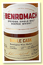 Benromach 19 yo 2002/2022 (56.2%, OB for Kensington Wine Market, cask #875, 1st fill barrel, 196 bottles) Benromach 19 yo 2002/2022 (56.2%, OB for Kensington Wine Market, cask #875, 1st fill barrel, 196 bottles)