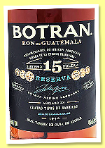 Botran 15 yo ‘Reserva Especial’ (40%, OB, Guatemala, +/-2023) Botran 15 yo ‘Reserva Especial’ (40%, OB, Guatemala, +/-2023)