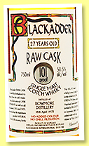 Bowmore 27 yo 1973/2000 (50.5%, Blackadder, Raw Cask, for Heartland, Ohio, USA, hogshead) Bowmore 27 yo 1973/2000 (50.5%, Blackadder, Raw Cask, for Heartland, Ohio, USA, hogshead)