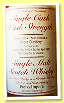 Brora 14 yo 1982/1997 (58%, Preiss Imports for D&M Wine and Liquor San Francisco, USA) Brora 14 yo 1982/1997 (58%, Preiss Imports for D&M Wine and Liquor San Francisco, USA)