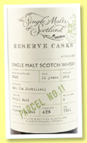 Caol Ila 11 yo 2012/2023 (48%, Elixir, Single Malts of Scotland, 'Reserve Cask Parcel 11', refill butt) Caol Ila 11 yo 2012/2023 (48%, Elixir, Single Malts of Scotland, 'Reserve Cask Parcel 11', refill butt)
