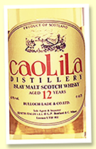 Caol Ila 12 yo (43%, OB, Zenith import, early 1980s)