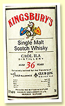 Caol Ila 36 yo 1984/2020 (53.1%, Kingsbury's for Auld Alliance and Club Qing, sherry butt, cask #2752) 