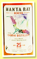 Caroni 25 yo 1997/2023 'Manta Ray Genesis' (60.4%, Silver Seal & East Asia Whisky Company, bourbon cask, cask #121) Caroni 25 yo 1997/2023 'Manta Ray Genesis' (60.4%, Silver Seal & East Asia Whisky Company, bourbon cask, cask #121)