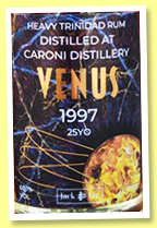 Caroni 25 yo 1997/2023 'Venus' (60.1%, Jack Tar, Cosmic Series, cask #81)