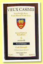 Clairin Vieux Casimir 8 yo 2015/2023 (53.6%, Velier, Haiti, First Release) 