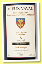 Clairin Vieux Vaval 8 yo 2015/2023 (51.8%, Velier, Haiti, First Release)