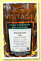 Dallas Dhu 31 yo 1980/2012 (60.2%, Signatory Vintage, hogshead, cask #2106, 196 bottles) Dallas Dhu 31 yo 1980/2012 (60.2%, Signatory Vintage, hogshead, cask #2106, 196 bottles)