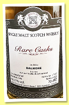 Dalmore 1996/2023 (46.3%, Malts of Scotland, Rare Casks, bourbon hogshead, cask #MoS 23007, 227 bottles)