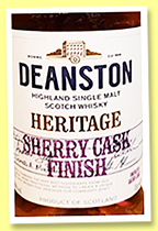 Deanston ‘Heritage Sherry Cask Finish’ (40%, OB, 2018)