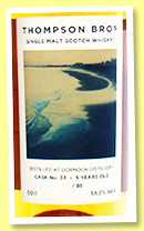 Dornoch 5 yo 2017/2023 (58.2%, OB, cask #33, 1st fill bourbon octave, 88 bottles) Dornoch 5 yo 2017/2023 (58.2%, OB, cask #33, 1st fill bourbon octave, 88 bottles)