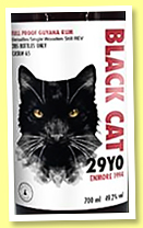 Enmore 'REV' 29 yo 1994/2024 'Black Cat' (49.2%, Precious Liquors, Guyana, cask #365) 