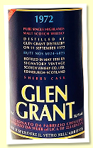 Glen Grant 1972/1993 'The Dark Side of the Moon' (56.1%, Signatory for Velier Import, casks #6024-6025, sherry) Glen Grant 1972/1993 'The Dark Side of the Moon' (56.1%, Signatory for Velier Import, casks #6024-6025, sherry)