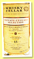 Glen Moray 15 yo 2005/2021 (54.7%, The Whisky Cellar, Private Cellars Selection, bourbon barrel, cask #6918, 182 bottles)