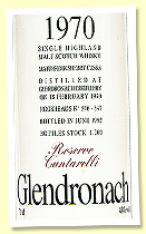 Glendronach 1970/1992 'Reserve Cantarelli' (43%, Signatory for Velier, casks #546-547, sherry hogsheads, 1200 bottles) Glendronach 1970/1992 'Reserve Cantarelli' (43%, Signatory for Velier, casks #546-547, sherry hogsheads, 1200 bottles)