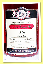 Glendronach 1996/2010 (57.2%, Malts of Scotland, sherry butt, cask #195, 287 bottles) 