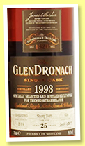 Glendronach 25 yo 1993/2018 (59.3%, OB for The Whisky Barrel, sherry butt, cask #658, 557 bottles) Glendronach 25 yo 1993/2018 (59.3%, OB for The Whisky Barrel, sherry butt, cask #658, 557 bottles)