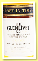 Glenlivet 32 yo 1990/2023 'Lost in Time' (62.4%, OB for The Whisky Exchange, refill hogshead, cask #27277, 132 bottles) Glenlivet 32 yo 1990/2023 'Lost in Time' (62.4%, OB for The Whisky Exchange, refill hogshead, cask #27277, 132 bottles)