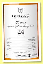Godet 24 yo 1999/2024 (47.1%, OB, Petite champagne, single cask, Spring 2024 Edition) Godet 24 yo 1999/2024 (47.1%, OB, Petite champagne, single cask, Spring 2024 Edition)