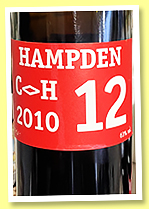 Hampden 12 yo 2010/2022 ‘C<>H’ (63%, Velier, Jamaica, cask #17, 246 bottles) 