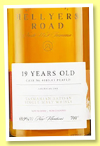 Hellyers Road 19 yo 2004/2023 (69.9%, OB, LMDW, New Vibrations, Tasmania, peated, American oak, cask #4085.05)