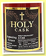 Holy Distillery 2017/2020 ‘Amazing Grace’ (54.1%, OB, Taiwan, rice whisky, cask #36, 220 bottles)