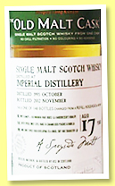 Imperial 17 yo 1995/2012 (50%, Douglas Laing, Old Malt cask, refill hogshead, cask ref #8474, 148 bottles)