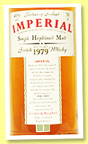 Imperial 1979 (40%, Gordon & MacPhail, Licensed bottling, 1995)