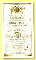 Imperial 25 yo 1995/2021 (50.1%, The Whisky Exchange, cask #7845, bourbon barrel, 165 bottles)