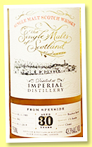 Imperial 30 yo 1989/2019 (43.3%, The Single Malts of Scotland, for the USA, bourbon barrel, cask #382, 172 bottles)