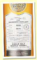 Inchgower 13 yo 2009/2023 (58.5%, Gordon & MacPhail ‘Connoisseur’s Choice’, cask #803988, refill sherry hogshead, 241 bottles) Inchgower 13 yo 2009/2023 (58.5%, Gordon & MacPhail ‘Connoisseur’s Choice’, cask #803988, refill sherry hogshead, 241 bottles)
