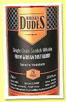 Girvan 26 yo 1997/2024 (57.6%, Whisky Dudes, hogshead + 1st fill amontillado, 194 bottles)