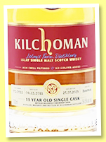 Kilchoman 11 yo 2011/2023 (54.5%, OB, London Whisky Show 2023, bourbon, cask #771)