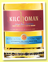 Kilchoman 12 yo 2011/2023 '100% Islay Still Peat' (53.5%, OB, LMDW, barrel, cask #411)