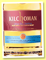 Kilchoman 8 yo 2014/2023 '100% Islay Fermentation' (55%, OB, LMDW, bourbon barrel, cask #321)