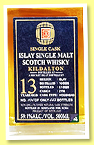 Kildalton 13 yo 2009/2023 (59.1%, SCSM, China, hogshead, cask #2116, 445 bottles) Kildalton 13 yo 2009/2023 (59.1%, SCSM, China, hogshead, cask #2116, 445 bottles)