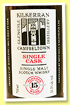 Kilkerran 15 yo 2004/2019 (51.5%, OB, 15th Anniversary, oloroso wood, US release, 280 bottles)