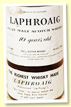 Laphroaig 10 yo (91.4 US proof, OB, Carlton Import USA, 1960s) Laphroaig 10 yo (91.4 US proof, OB, Carlton Import USA, 1960s)