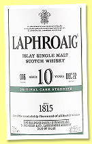 Laphroaig 10 yo 'Original Cask Strength Batch 16' (58.5%, OB, Dec 22)