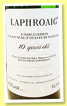 Laphroaig 10 yo (43%, OB, unblended, +/-1984, 1l) 