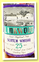 Linkwood 25 yo (40%, Sestante, 75cl, +/-1985) 