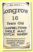 Longrow 16 yo (46%, OB, screw cap, Spain, SC999, 75cl, +/-1990)