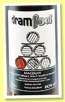 Macduff 11 yo 2012/2023 (64.5%, Dramfool, PX hogshead, cask #900262, 285 bottles) Macduff 11 yo 2012/2023 (64.5%, Dramfool, PX hogshead, cask #900262, 285 bottles)