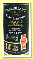 Macduff 13 yo 2006/2020 (46.2%, Cadenhead, Authentic Collection, bourbon barrel, 222 bottles) Macduff 13 yo 2006/2020 (46.2%, Cadenhead, Authentic Collection, bourbon barrel, 222 bottles)