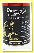 Macduff 2012/2022 (58.1%, Riegger’s Selection, Amarone finish, cask #900021, 179 bottles) Macduff 2012/2022 (58.1%, Riegger’s Selection, Amarone finish, cask #900021, 179 bottles)