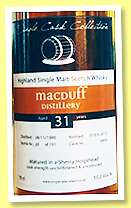 Macduff 31 yo 1980/2012 (50%, Single Cask Collection, sherry hogshead, cask #6900, 191 bottles) Macduff 31 yo 1980/2012 (50%, Single Cask Collection, sherry hogshead, cask #6900, 191 bottles)
